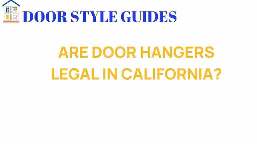 are-door-hangers-legal-california