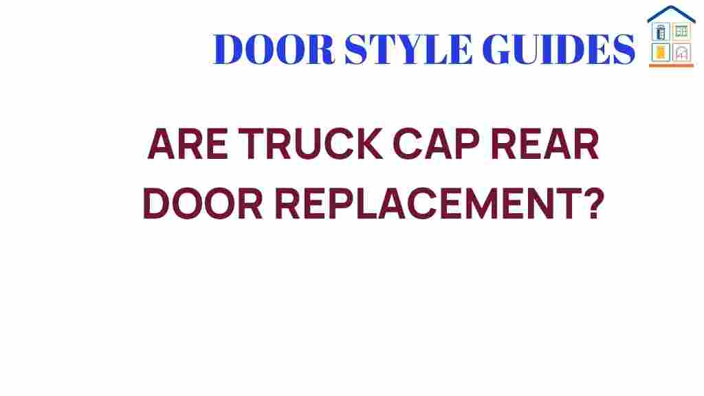 are-truck-cap-rear-door-replacement