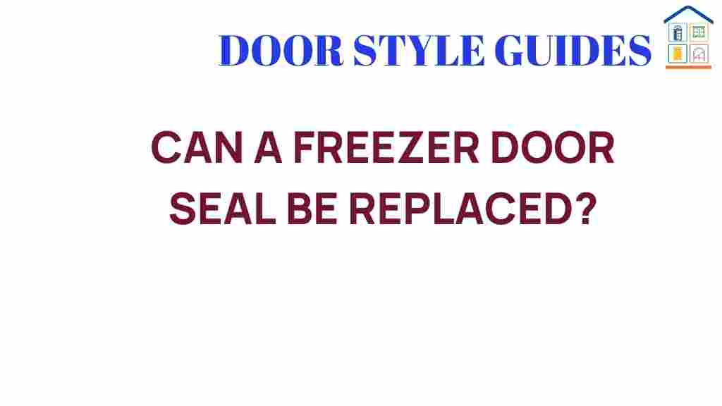 can-a-freezer-door-seal-be-replaced
