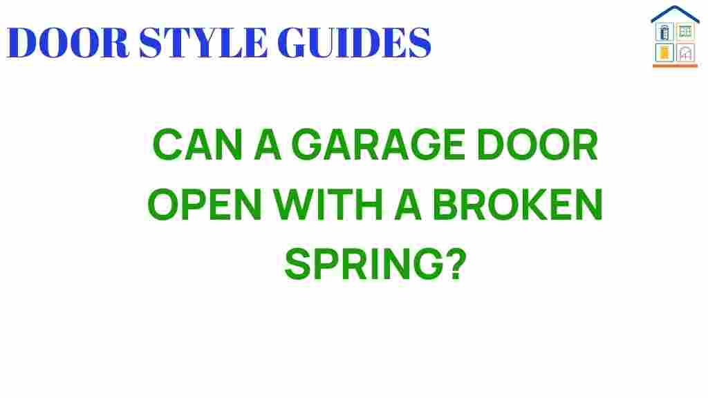 can-a-garage-door-open-with-a-broken-spring