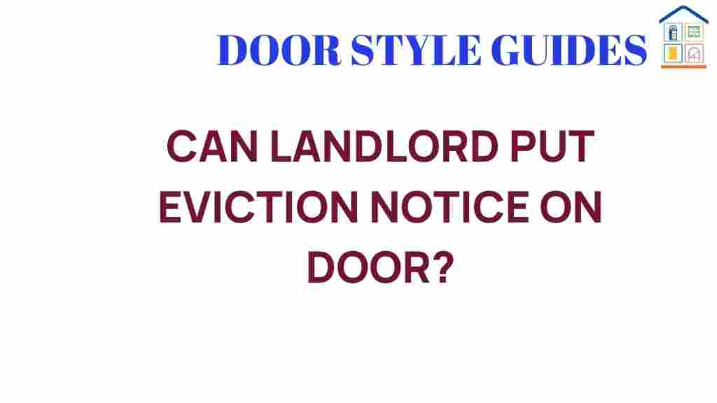 can-landlords-post-eviction-notices-on-doors