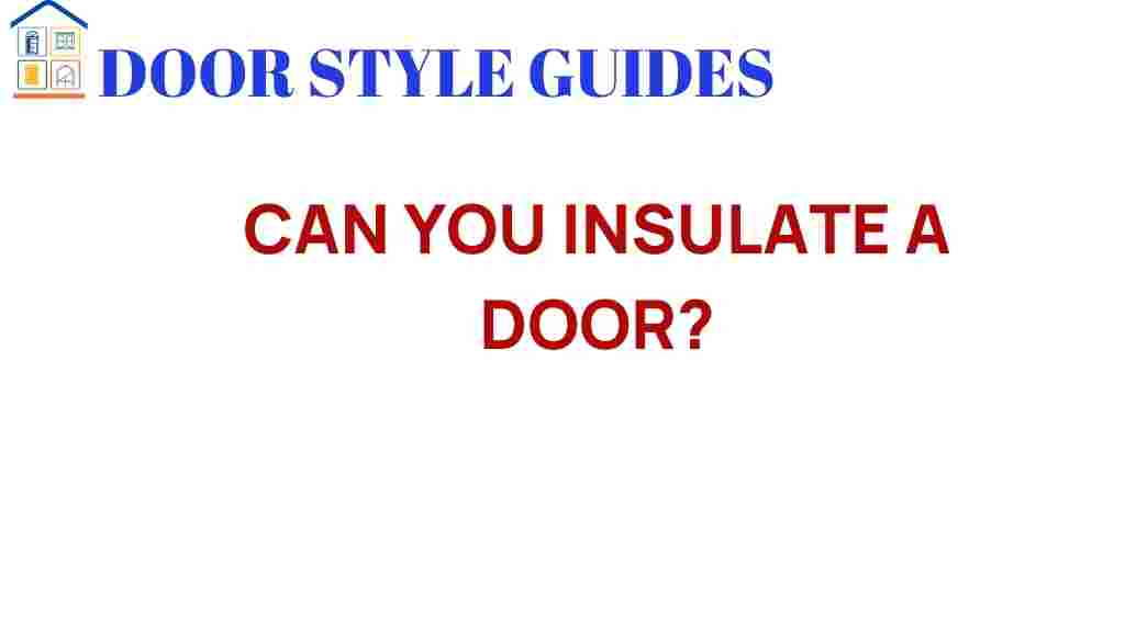 can-you-insulate-a-door