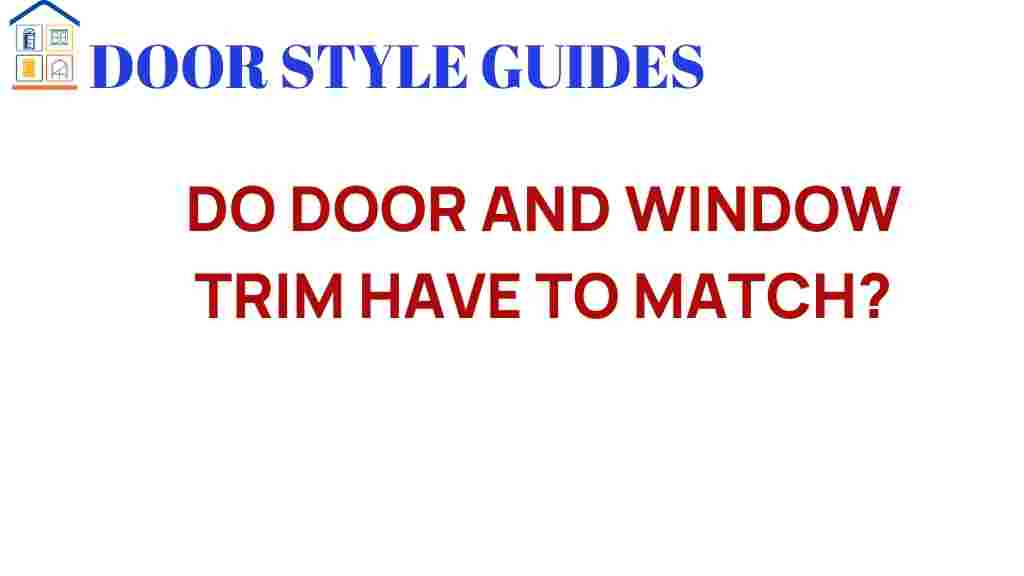 do-door-and-window-trim-have-to-match