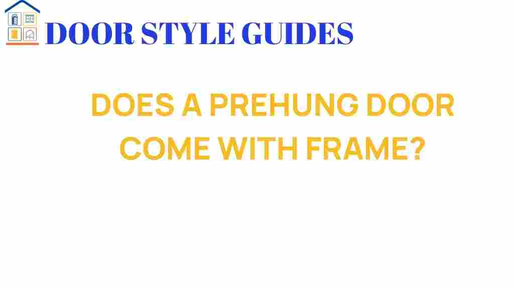 does-a-prehung-door-come-with-frame