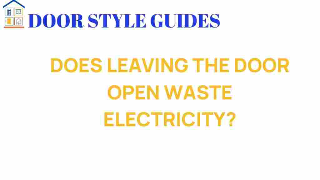 does-leaving-the-door-open-waste-electricity