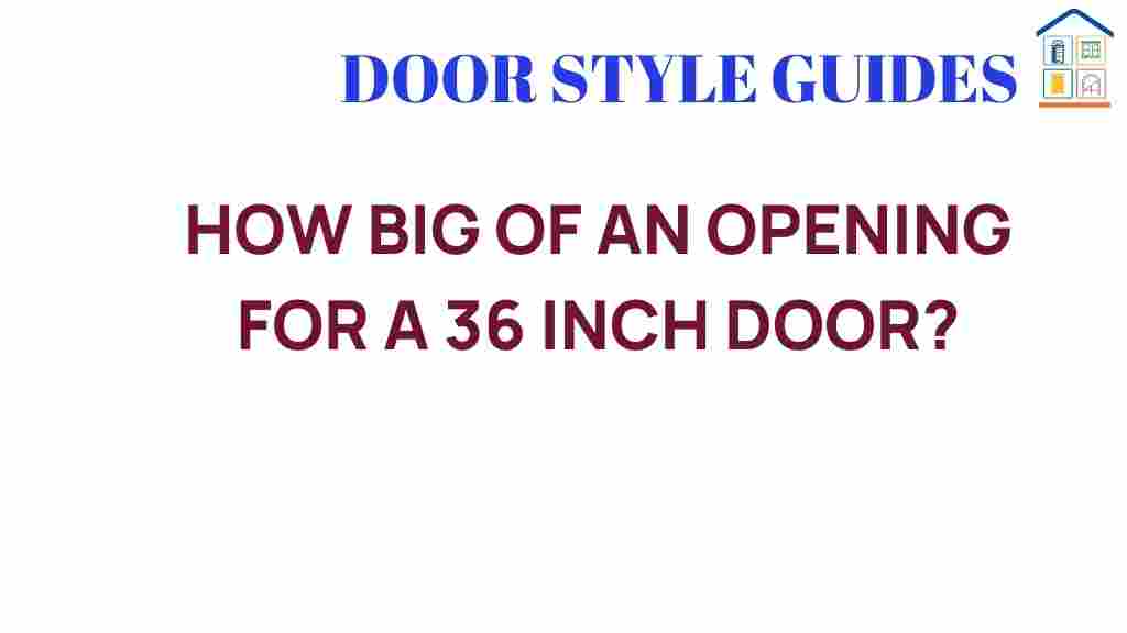how-big-of-an-opening-for-a-36-inch-door