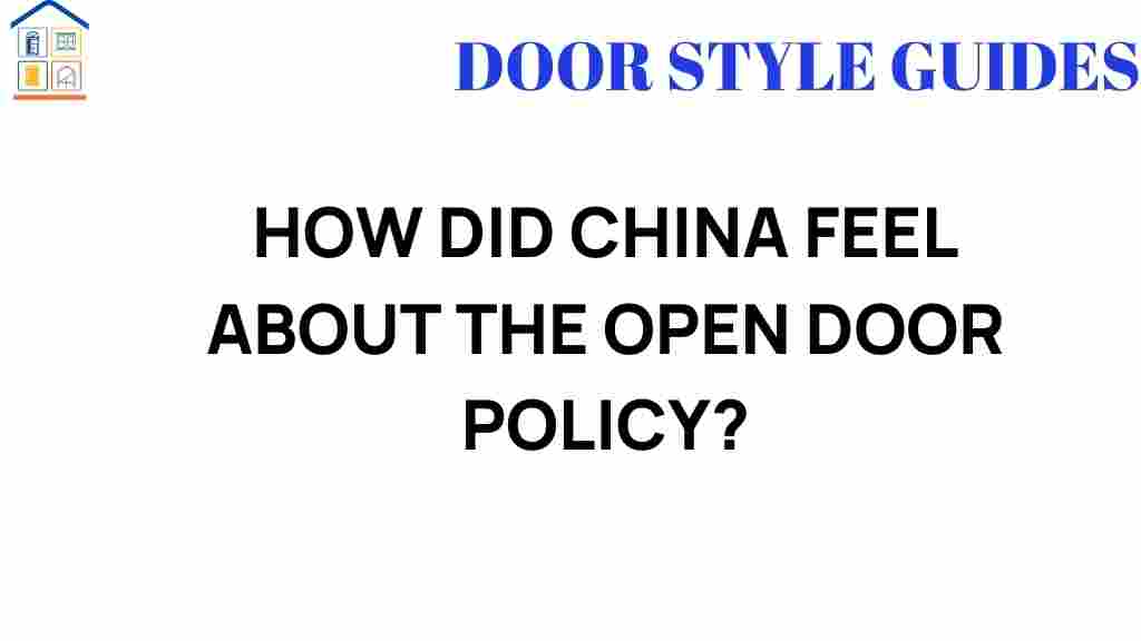 how-did-china-feel-about-open-door-policy