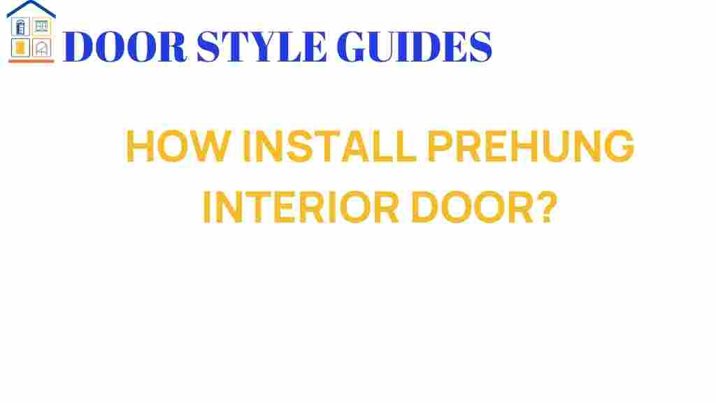how-install-prehung-interior-door