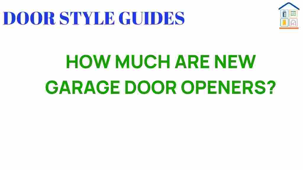 how-much-are-new-garage-door-openers