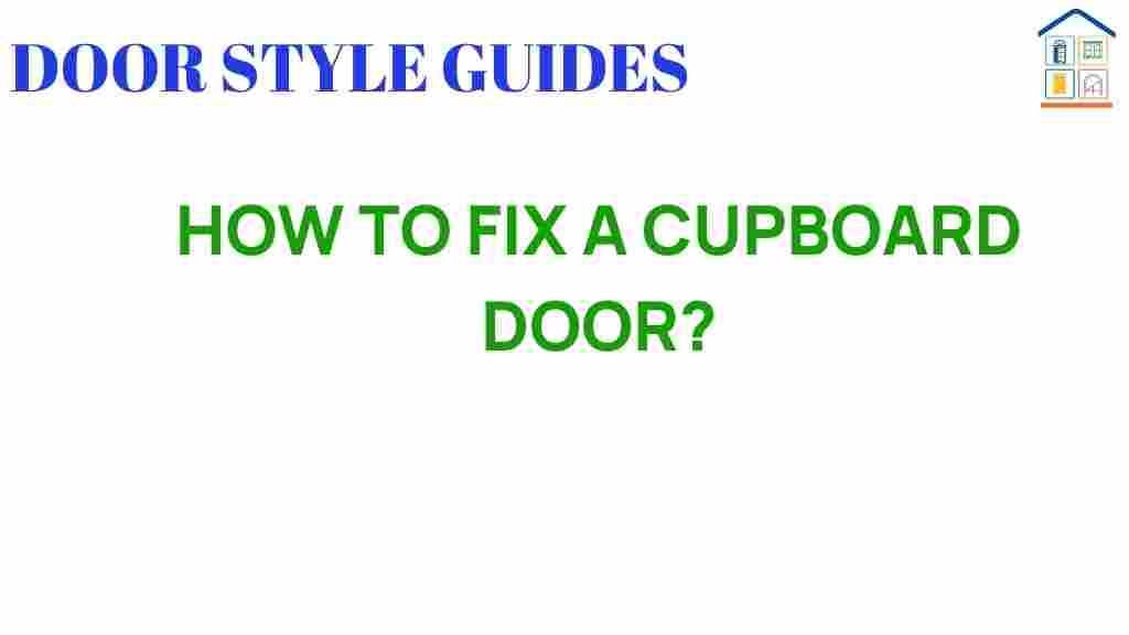 how-to-fix-a-cupboard-door