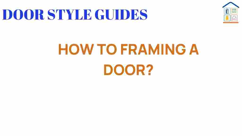 framing-a-door-techniques