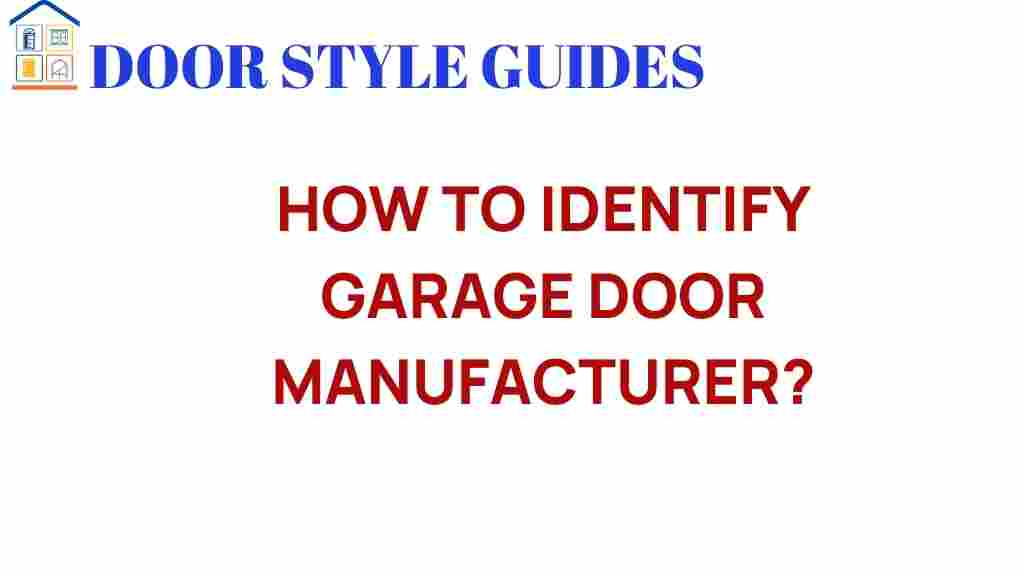 identify-garage-door-manufacturer