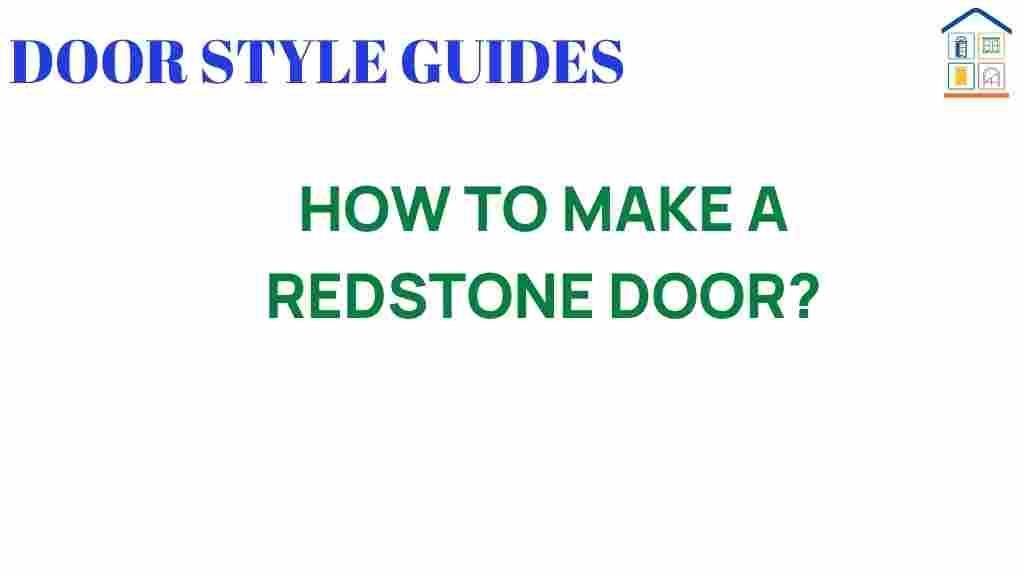 how-to-make-a-redstone-door