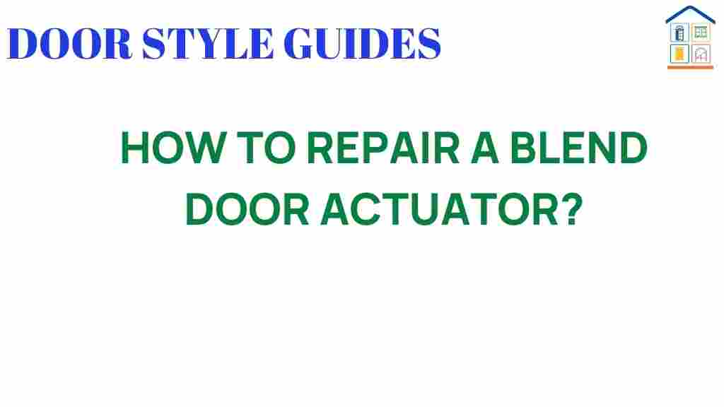 blend-door-actuator-repair