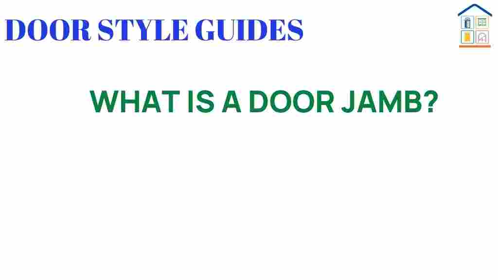 what-is-a-door-jamb