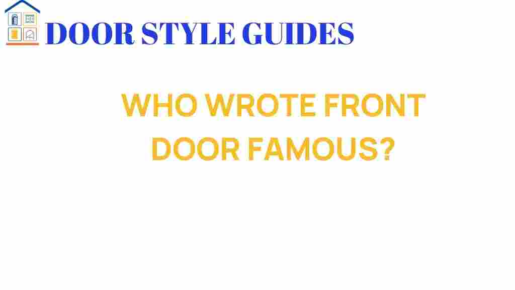 who-wrote-famous-front-door